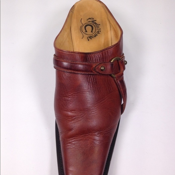 Charlie Horse Leather Cowboy Mules Size 7B - Picture 5 of 7